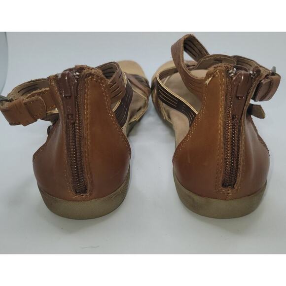 Women’s Earth Origins Harlin Bronze Multi, Leather Gladiator Sandals Size 8 EUC - Picture 4 of 6
